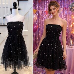 Betsey Johnson Strapless Party Dress